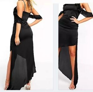 Lioness Black High-low Hem Dress - XS